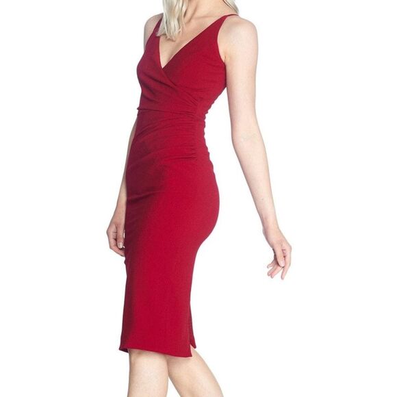 Dress The Population Anita Dress Garnet Deep Red  Size Small NWOT - Picture 4 of 14